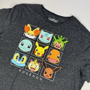 Black Pokemon Mens 2XL XXL T-Shirt - Pickachu